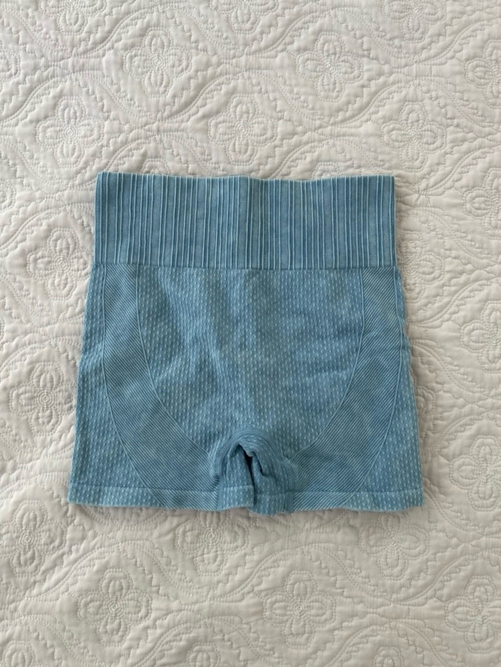 Amazon Seamless Women’s Gym Shorts - Light Blue